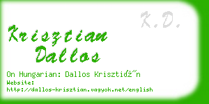 krisztian dallos business card